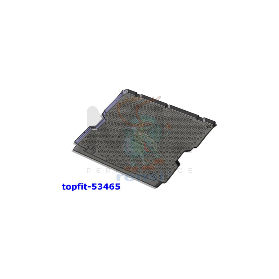 RENSI 53465 Car boot tray for OPEL Zafira B (A05) Plastic, 3rd seat row must be sunk