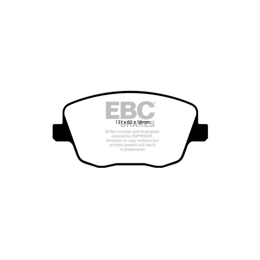 EBC PD16KF083 Skoda Fabia (6Y) Greenstuff Front Brake Pad & BSD Disc Kit - Girling/TRW Caliper 2 | ML Performance UK Car Parts