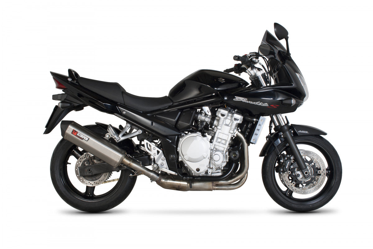 Scorpion RSI98SEO Suzuki GSF650 Bandit Serket Parallel Slip-On - Brushed Stainless Steel Sleeve | ML Performance UK UK