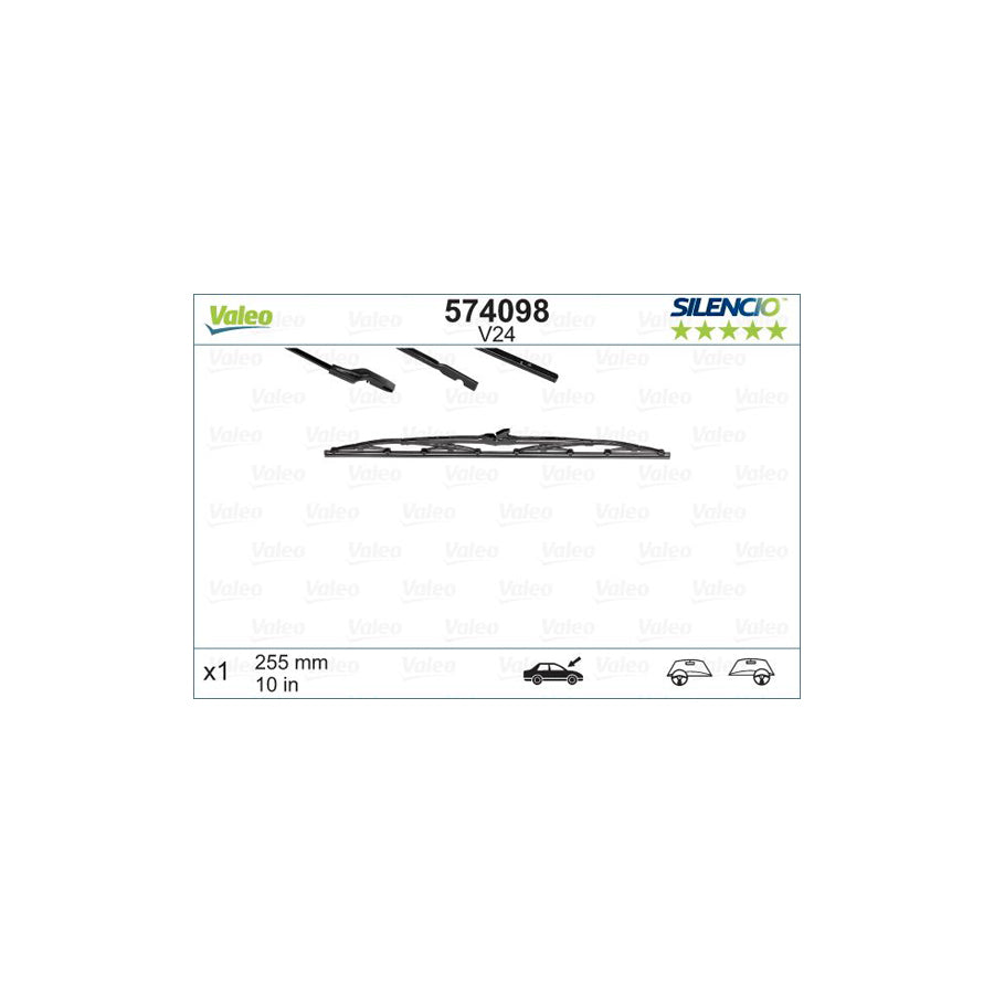 Valeo 574098 Wiper Blade For Citro?? 2Cv Saloon