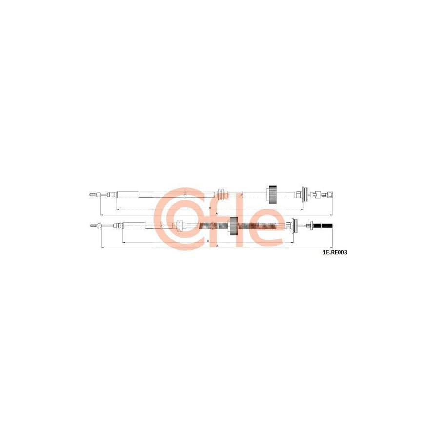 Cofle 1E.Re003 Hand Brake Cable