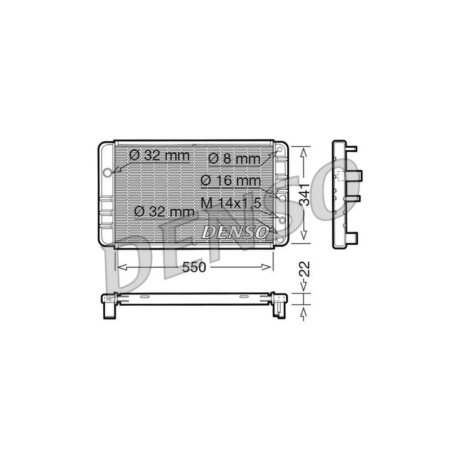 DENSO DRM33013 Engine Radiator for Volvo 340-360
