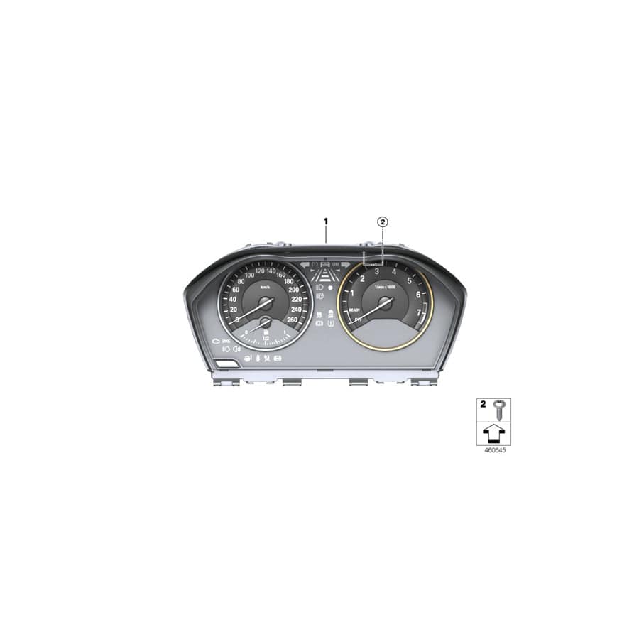 Genuine BMW 62108093980 F80 F83 Instrument Cluster KM/H (Inc. M4, M3 & M4 CS)