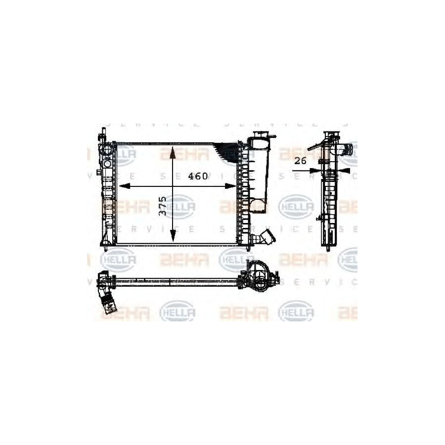 Hella 8MK 376 716-631 Engine Radiator