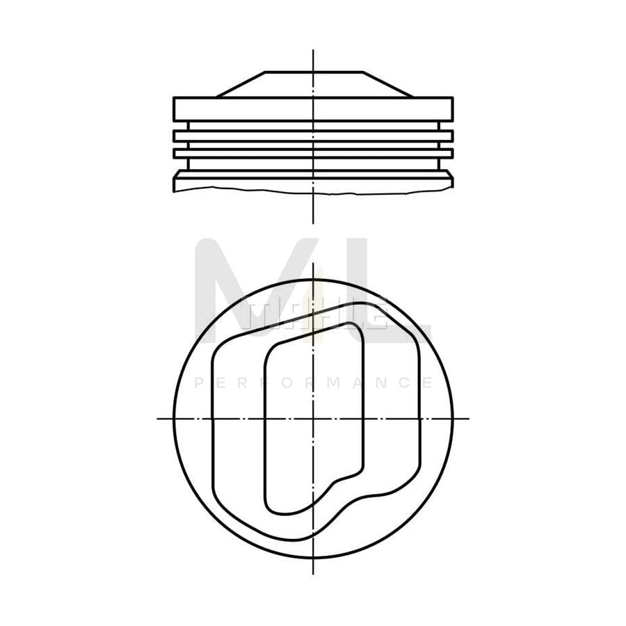 MAHLE ORIGINAL 082 75 02 Piston 89,5 mm, without cooling duct | ML Performance Car Parts
