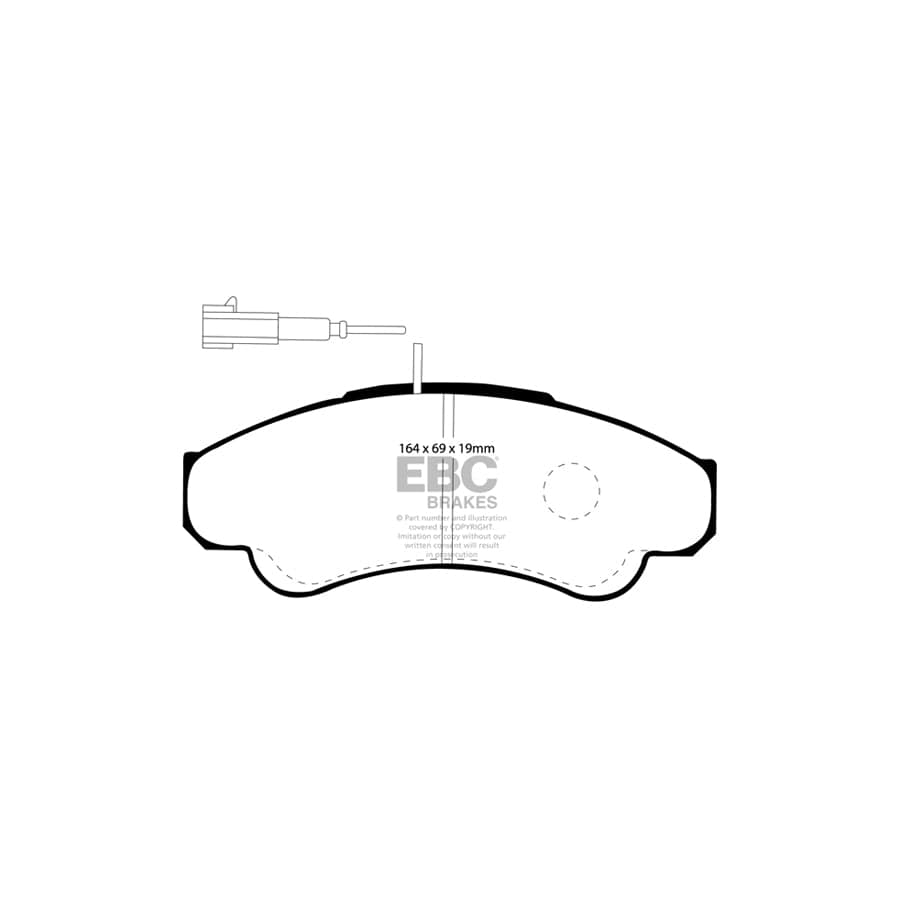 EBC PD40K627 Citroen Fiat Peugeot Ultimax Pad & Plain Disc Kit - Brembo Caliper 2 | ML Performance UK Car Parts