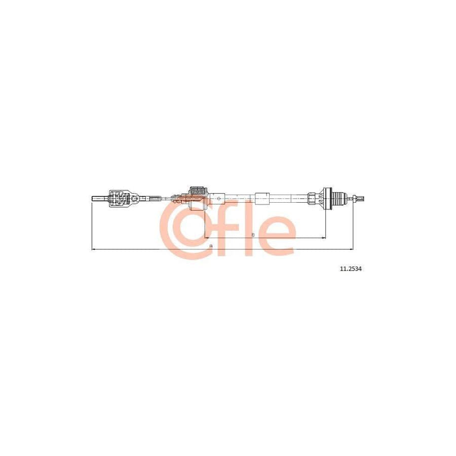 Cofle 11.2534 Clutch Cable for Opel Corsa B Hatchback (S93)