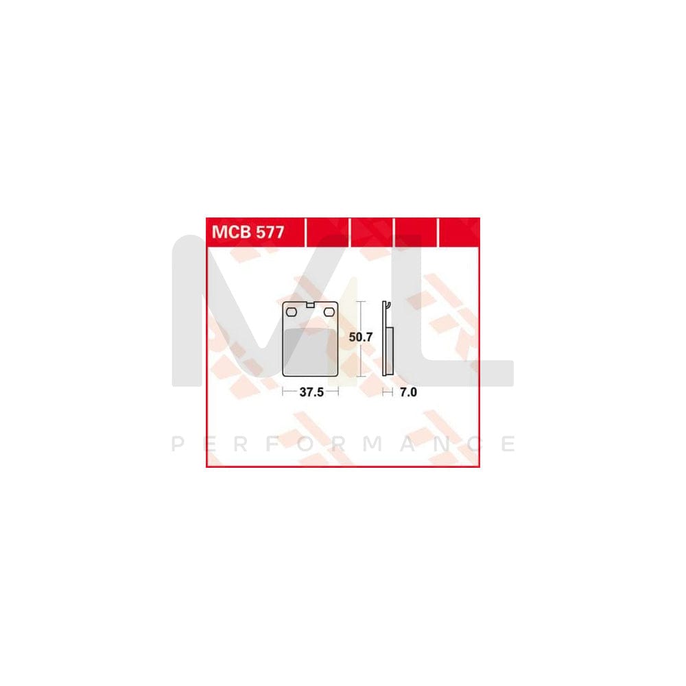 TRW Organic Allround Mcb577 Brake Pad Set