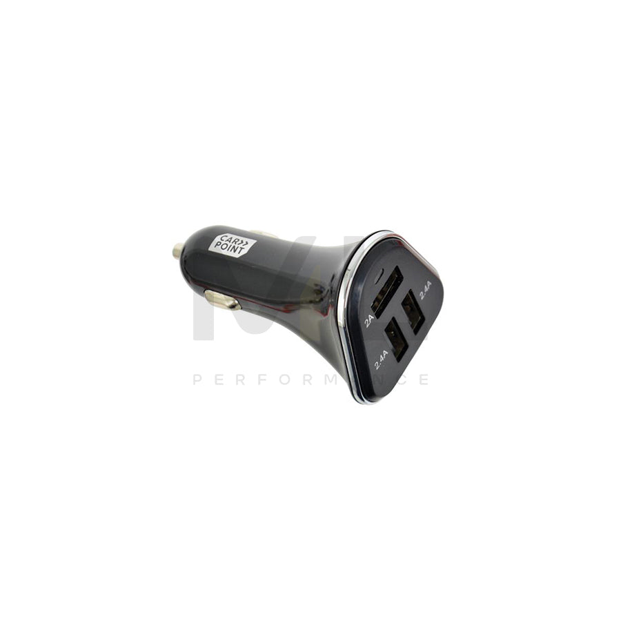 CARPOINT 0517010 In-car charger 12, 24V, Number of inlets/outlets: 2 USB, Black