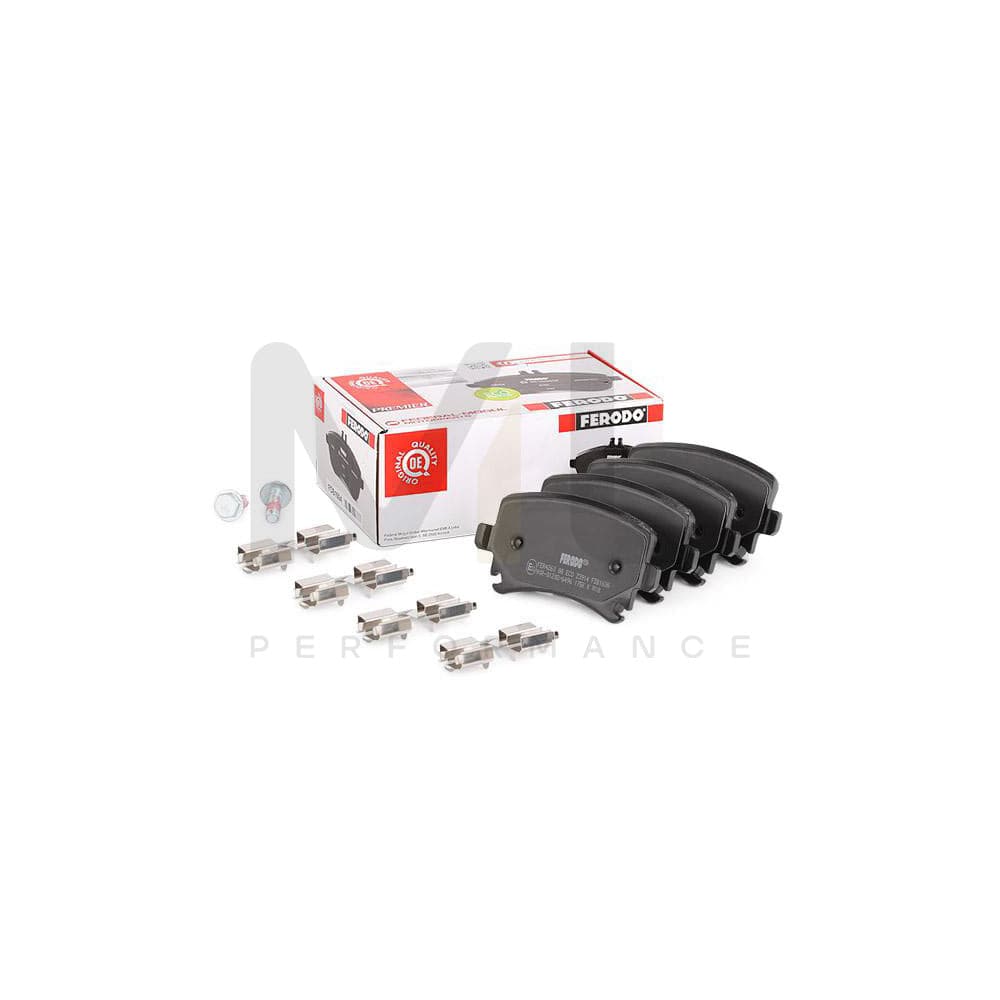 Ferodo Premier Eco Friction FDB1636 Brake Pad Set Prepared for Wear Indicator, With Brake Caliper Screws, With Accessories