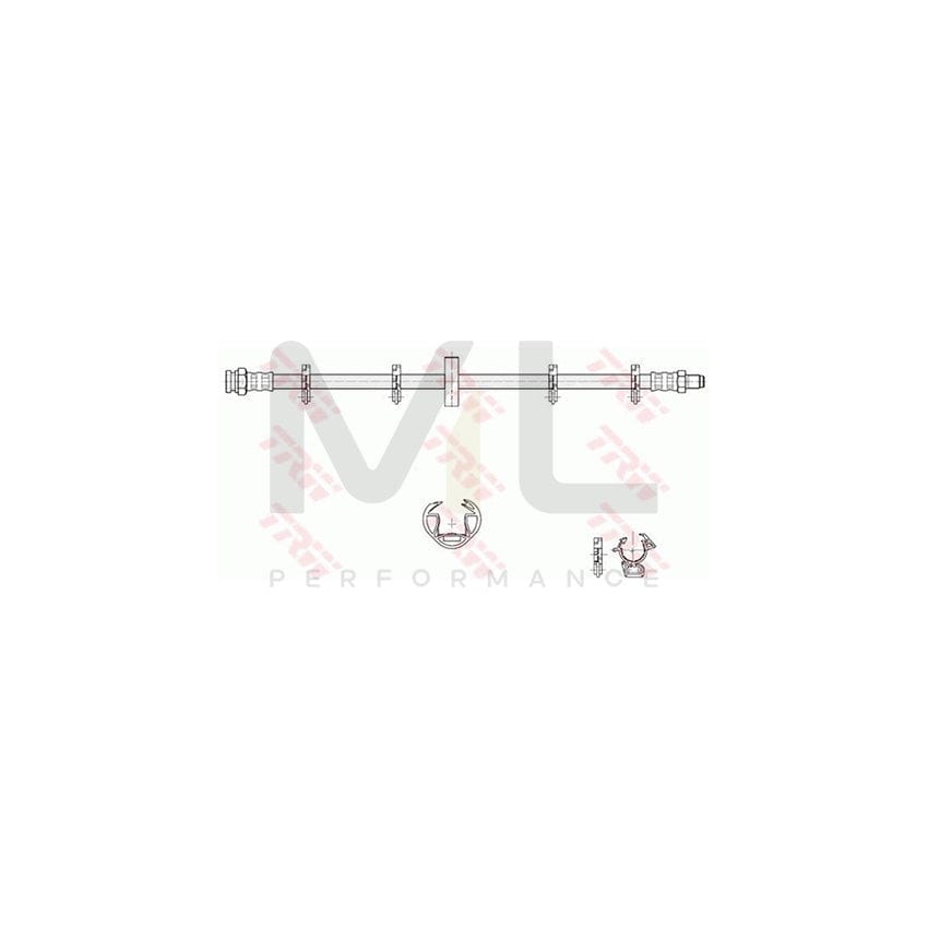 TRW PHB317 Brake Hose for SEAT 131 353mm, M10x1