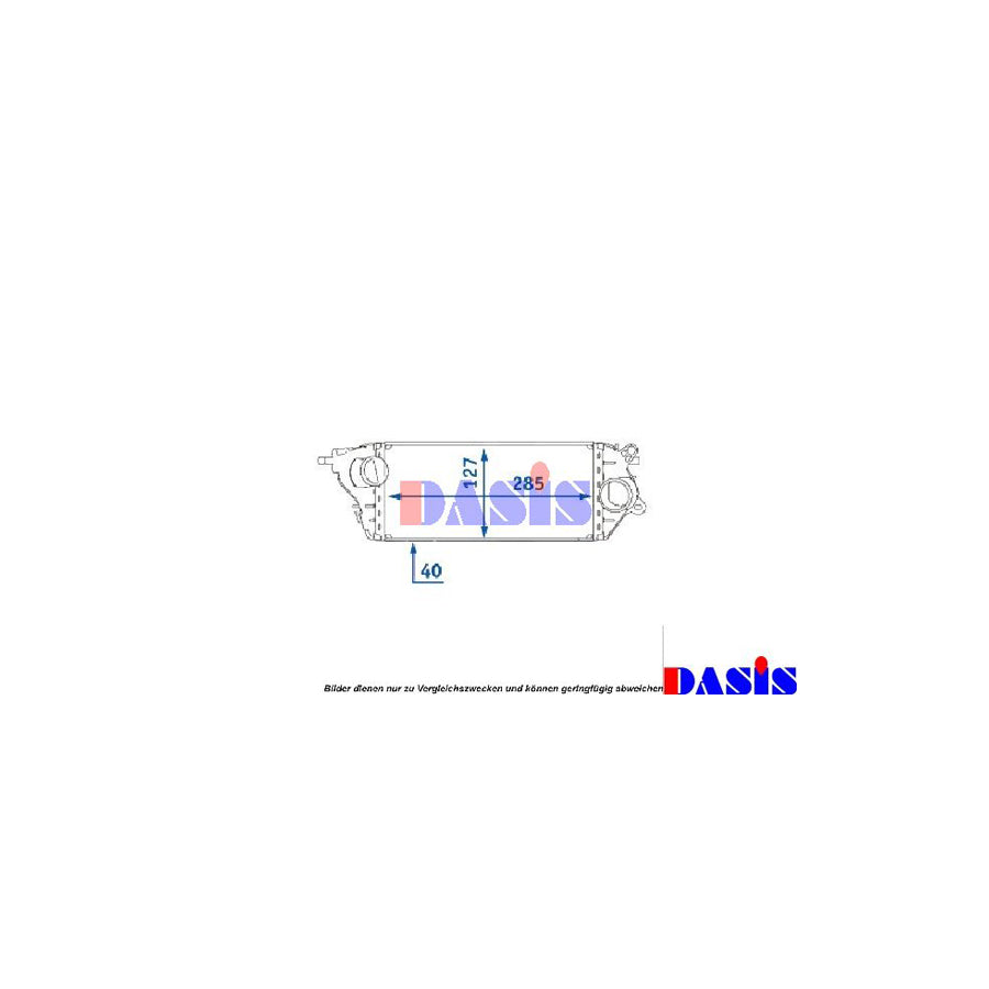 AKS Dasis 058018N Intercooler for Mini Hatchback (R50, R53)