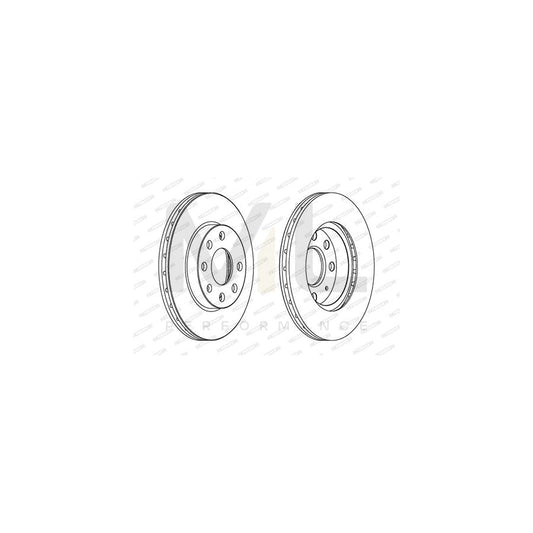 Ferodo Premier Coat+ Disc DDF1130C Brake Disc Vented, Coated, With Bolts/Screws  - Pair
