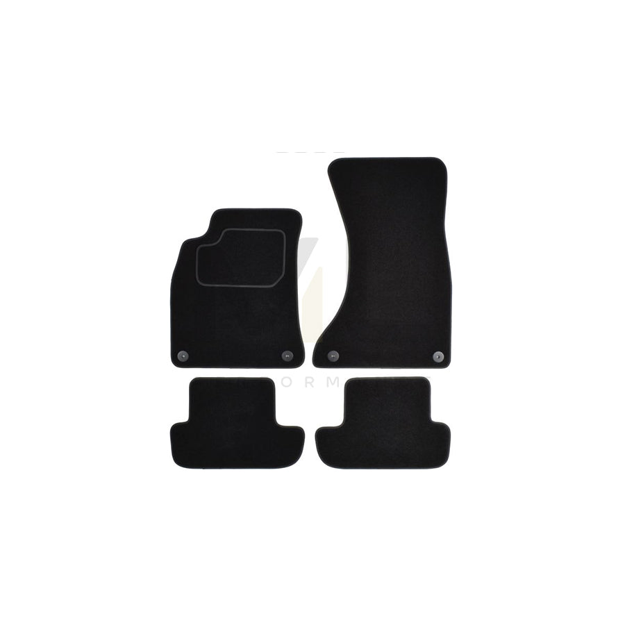 MAMMOOTH A041 AUD145 PRM 01 Floor mat set for AUDI A5 B8 Convertible (8F7) Textile, Front and Rear, Quantity: 4, Black