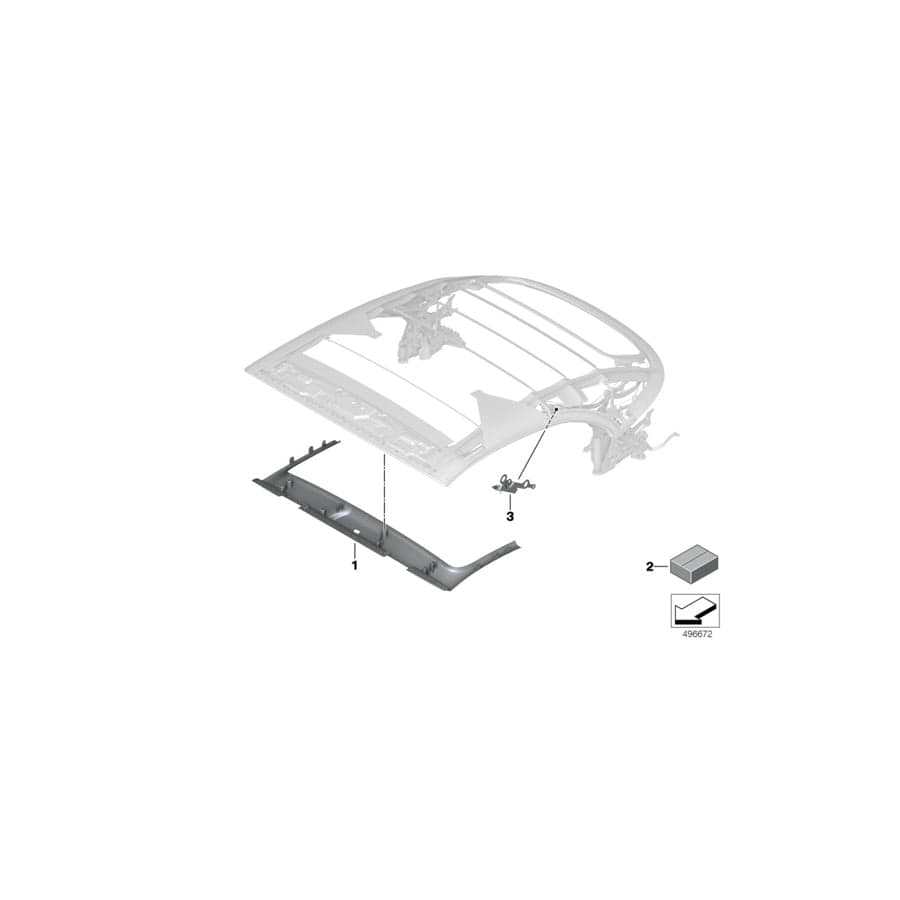 Genuine BMW 54349448956 F91 G14 Fastening Set For Covers (Inc. M850iX, 840iX & 840dX)