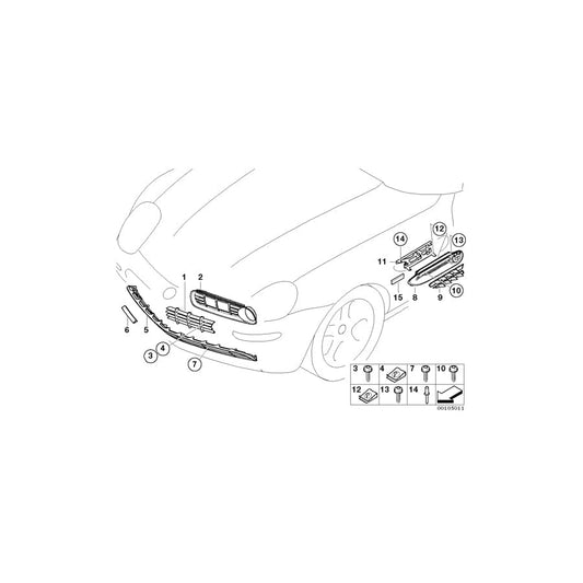 Genuine BMW 51138263222 E52 Right Finisher Bracket (Inc. ALPINA V8 & Z8)