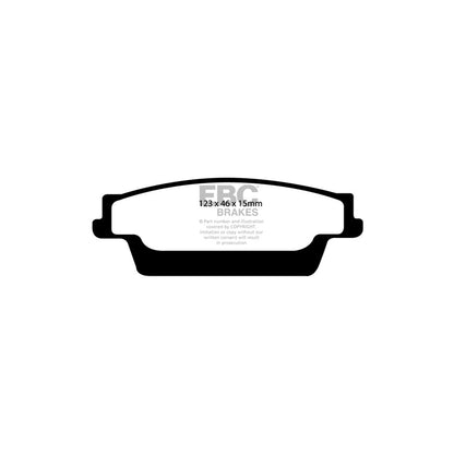 EBC PD13KR123 Cadillac Yellowstuff Rear Brake Pad & GD Disc Kit (Inc. CTS & STS) 2 | ML Performance UK Car Parts