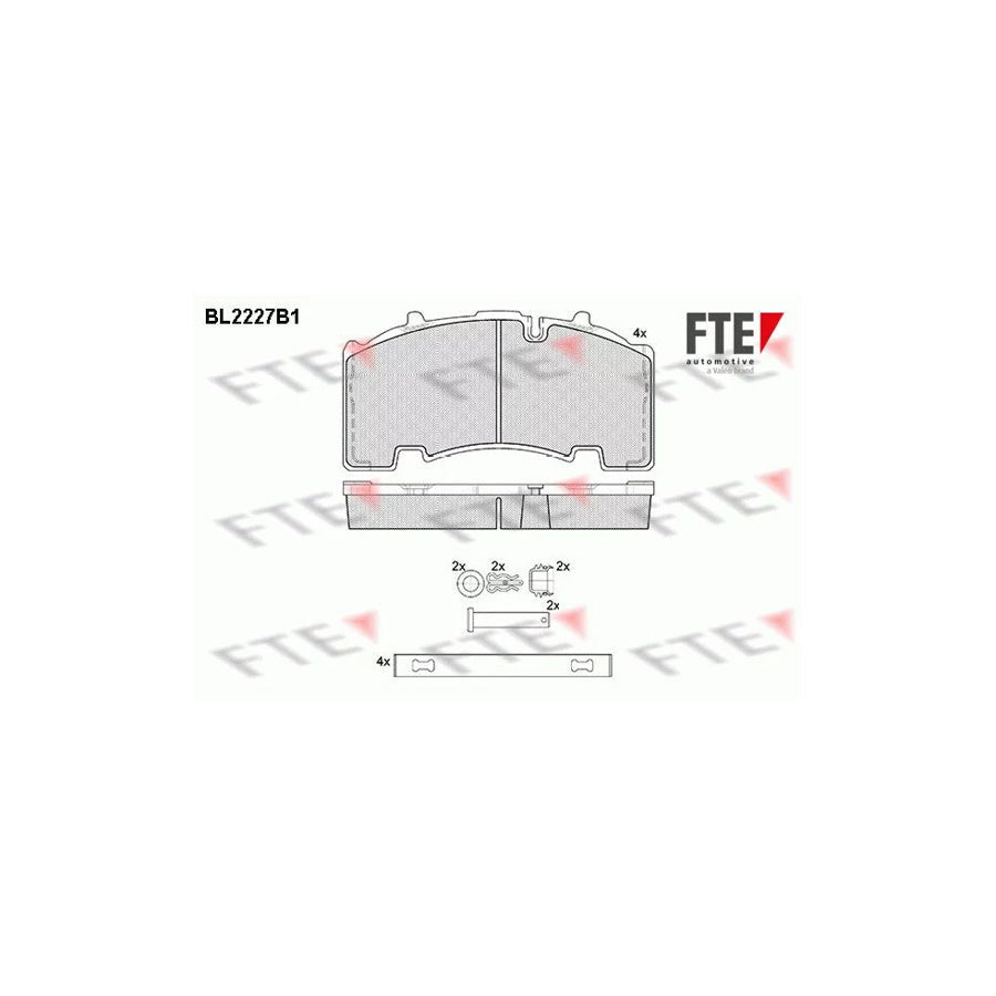 FTE Bl2227B1 Brake Pad Set