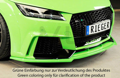 Rieger 00055176 Audi 8J 8J1-FV 8S TTRS Front Splitter 2 | ML Performance UK Car Parts