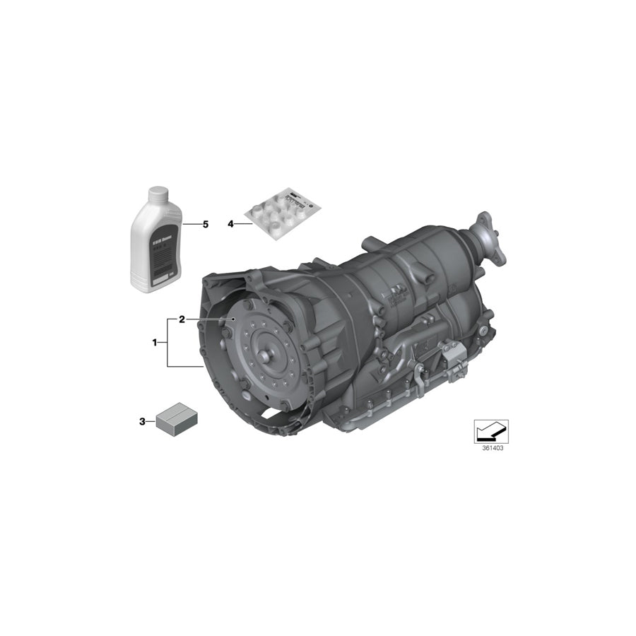 Genuine BMW 24007573806 E85 E86 E87 Exch. Automatic Transmission Eh GA6HP19Z (Inc. 130i & Z4 3.0si)