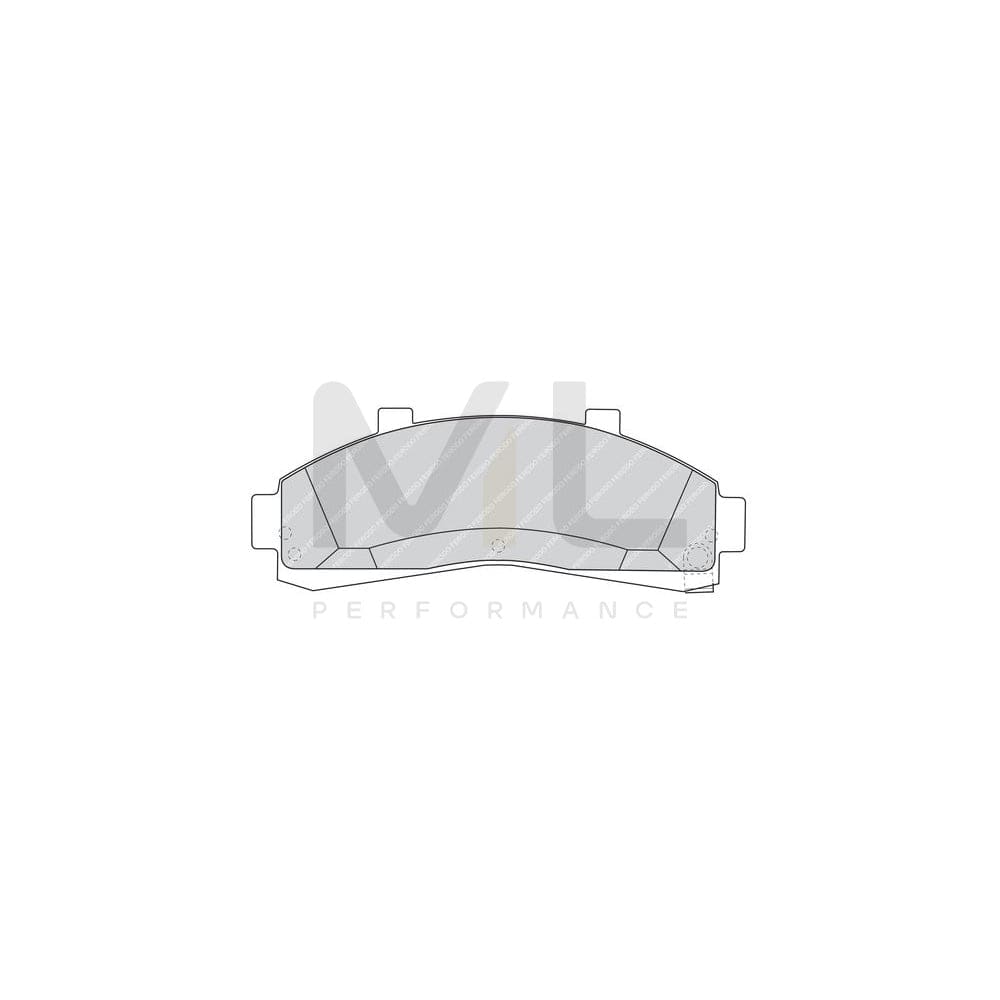 Ferodo Premier FDB1129 Brake Pad Set With Acoustic Wear Warning, Without Accessories