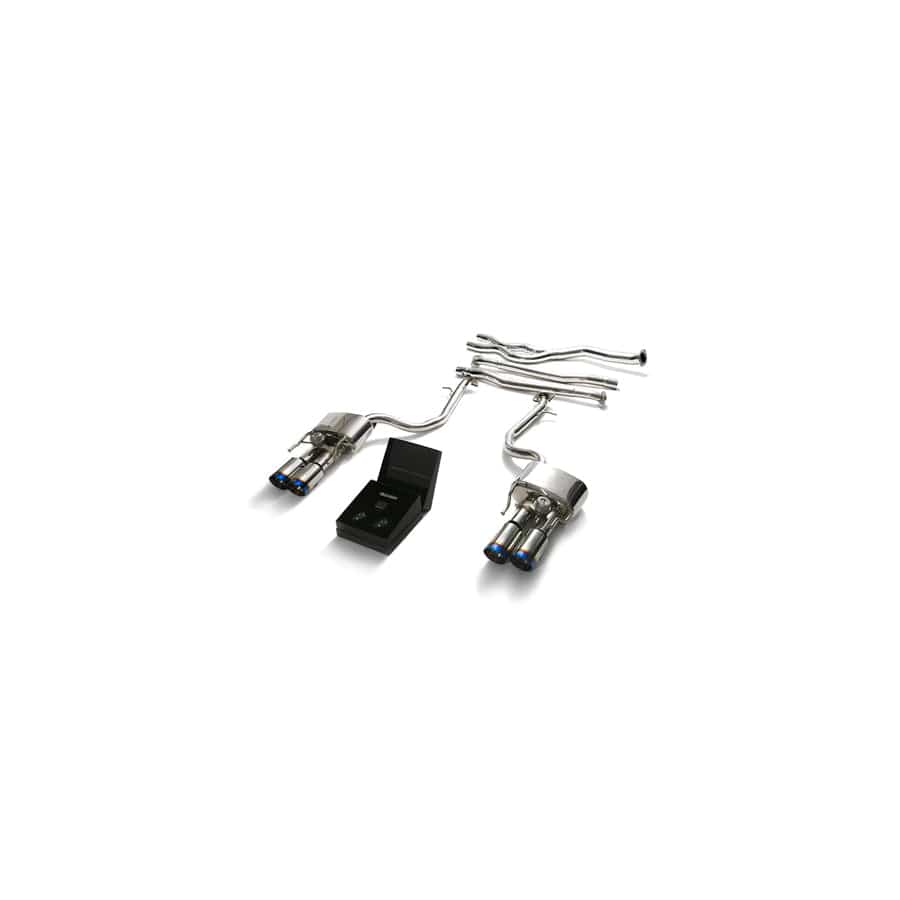 Armytrix LXIS3-QS14B Valvetronic Exhaust System Lexus IS200T | IS300 2.0T I4 2015+ with Quad Blue Coated 3.5"
