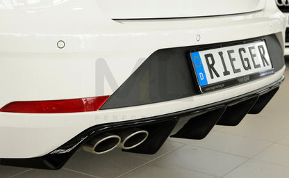 Rieger 00088176 SEAT 5F Leon FR Rear Diffuser 3 | ML Performance UK Car Parts