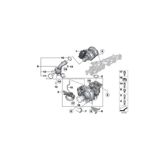 Genuine BMW 11658509142 E70 F36 F25 O-Ring 40,64X5,33 (Inc. 535dX, 640dX & X3 35dX)