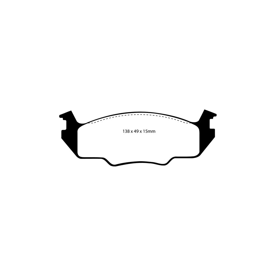EBC DP2366 Tiger VW Greenstuff Front Brake Pads 2 | ML Performance UK Car Parts