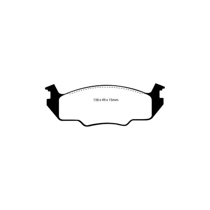 EBC DP2366 Tiger VW Greenstuff Front Brake Pads 2 | ML Performance UK Car Parts