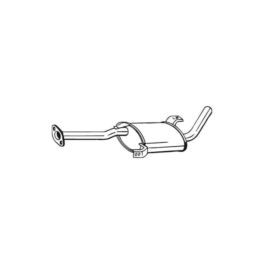Bosal 145-185 Middle Silencer for Nissan Terrano II Off-Road (R20)