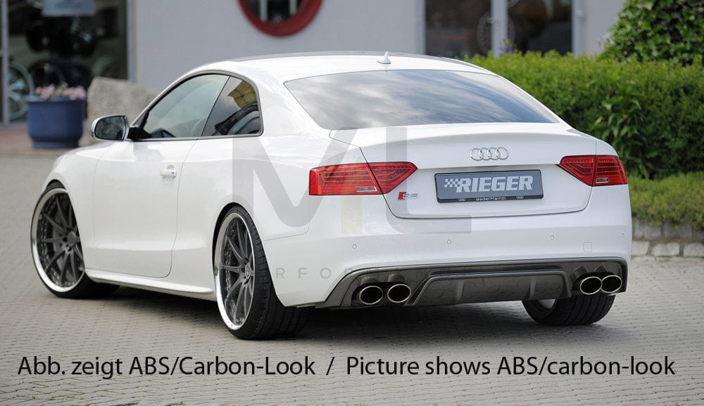 Rieger 00055474 Audi B8 B81 Rear Diffuser (A5 & S5) 2 | ML Performance UK Car Parts