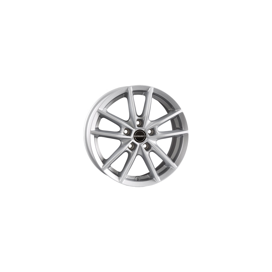Borbet W 6x15 ET43 W 60543112557,1CS Crystal Silver Wheel