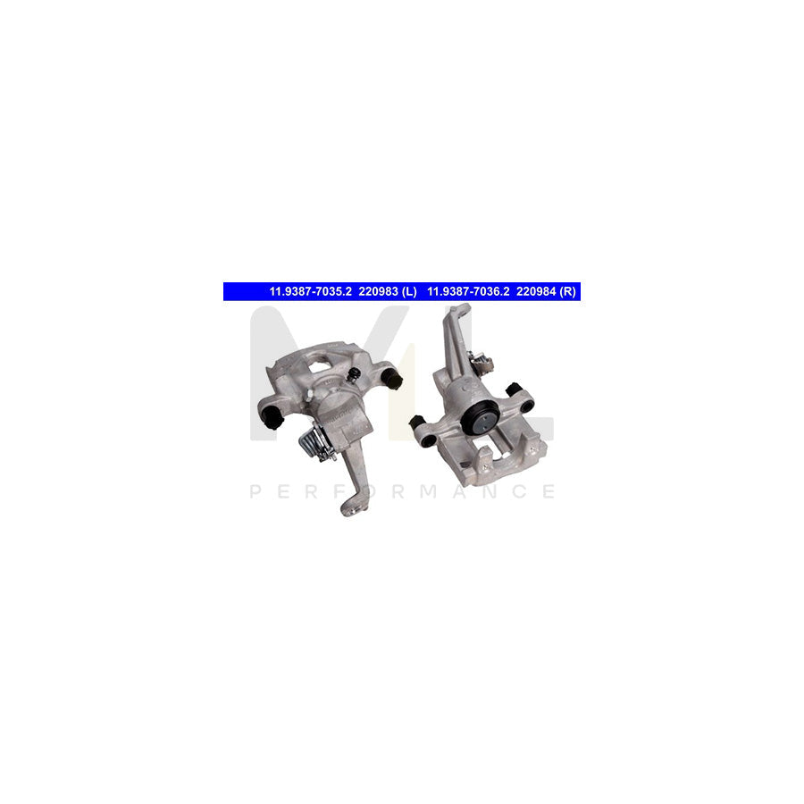 ATE 11.9387-7035.2 Brake Caliper for RENAULT Latitude without holder