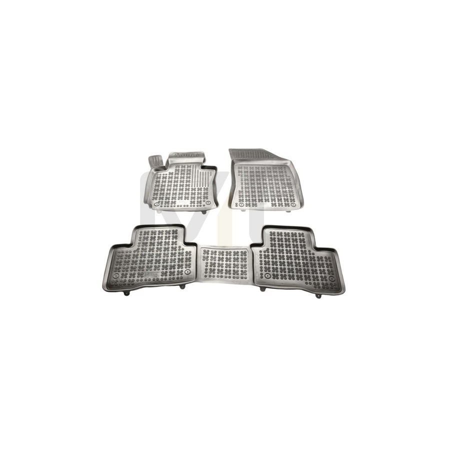 REZAW PLAST 203002 Floor mat set for SSANGYONG Tivoli Off-Road Elastomer, Front and Rear, Black