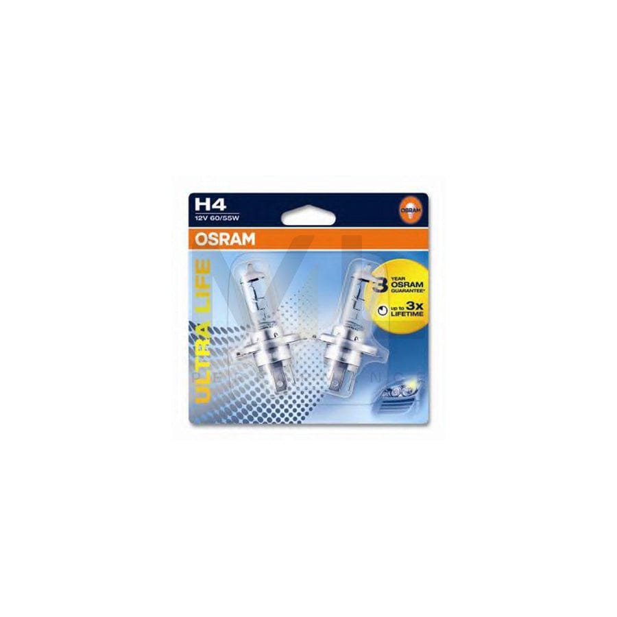 OSRAM ULTRA LIFE 64193ULT-02B Bulb, spotlight H4 12V 60 / 55W P43t 3200K Halogen