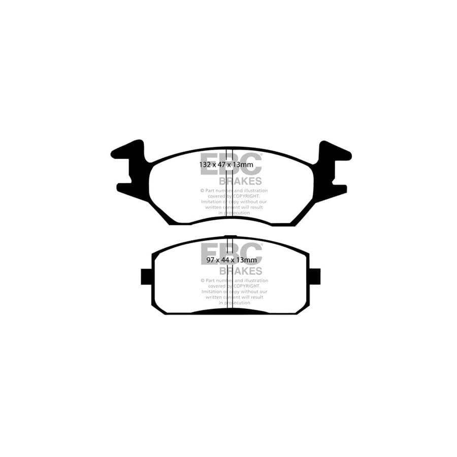 EBC PDKF2007 Toyota Starlet Ultimax Front Brake Pad & Plain Disc Kit 2 | ML Performance UK Car Parts