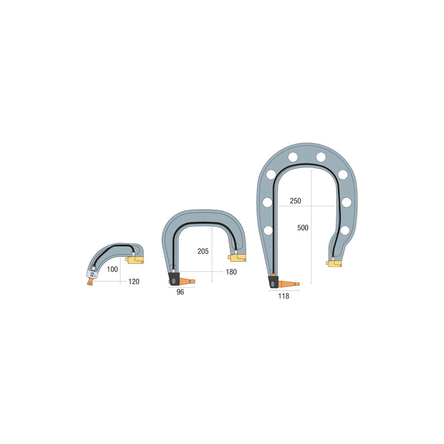 Gys 022898 Set Of 3 G Arms Insulated : G2+ G3 + G4 Car Body Accessories