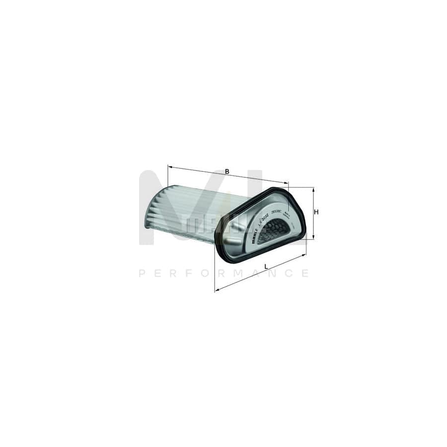 MAHLE ORIGINAL LX 2002 Air Filter for DAIHATSU Copen I Filter Insert | ML Performance Car Parts