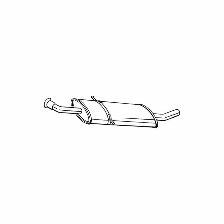 Bosal 175-013 Middle Silencer Suitable for Mercedes-Benz B-Class (W245)