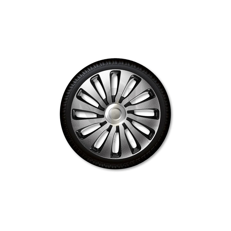 J-TEC Sepang carbon, Silver Black J13132 Wheel trims 13 Inch Black/Silver, Carbon