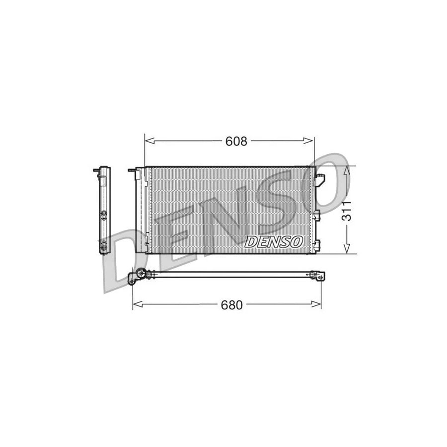 DENSO DCN09105 Air Conditioning Condenser for Fiat Panda II Hatchback (169)