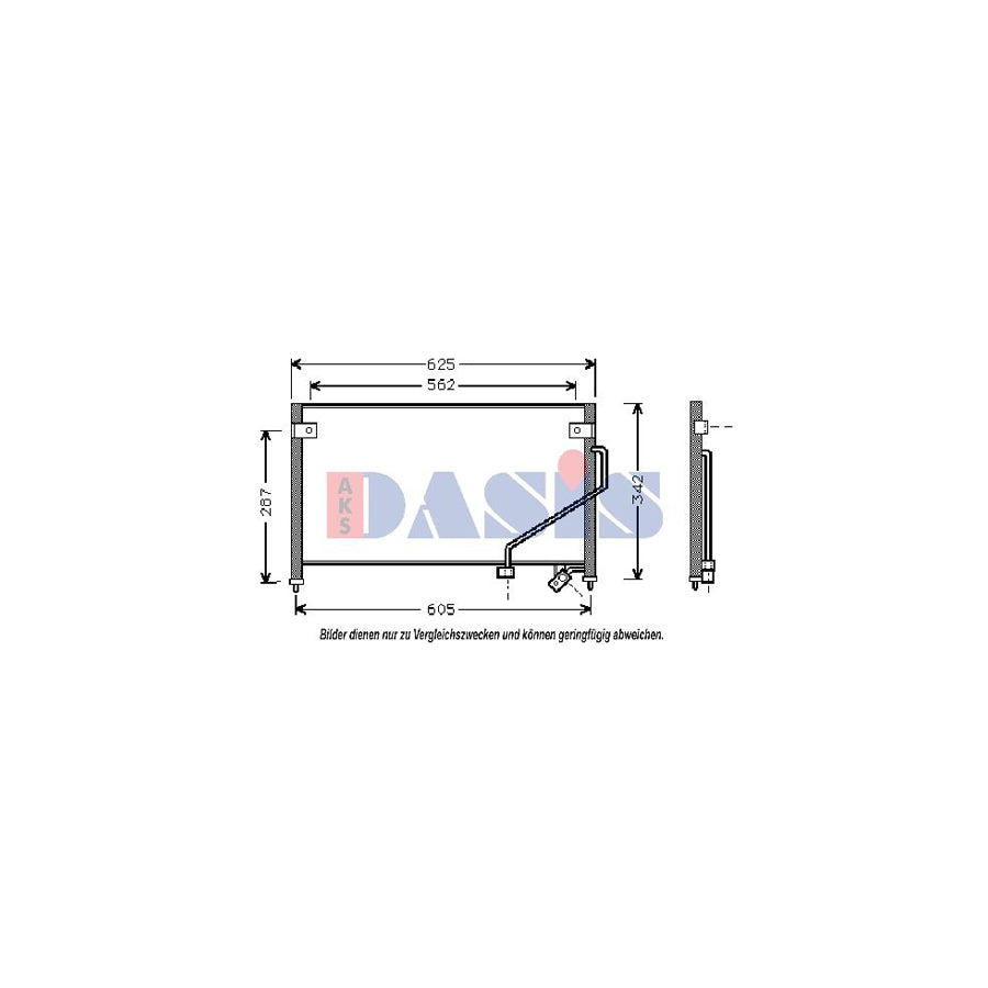 AKS Dasis 112320N Air Conditioning Condenser for Mazda 323