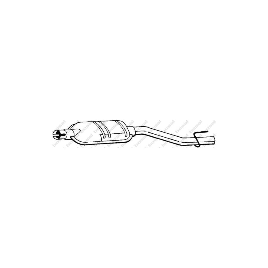Bosal 175-321 Middle Silencer Suitable for Mercedes-Benz C-Class