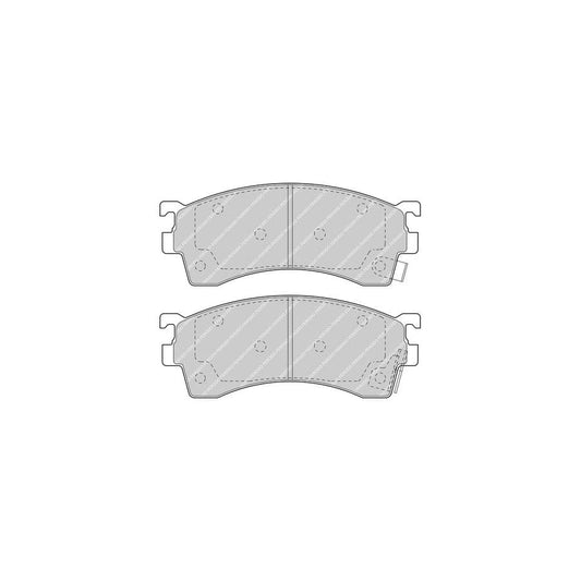 Ferodo FSL1521 Brake Pad Set Fuse+ Technology, With Acoustic Wear Warning, With Brake Caliper Screws, With Accessories