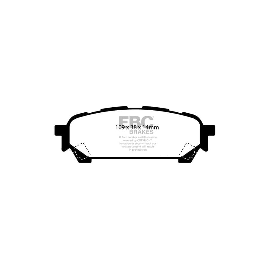 EBC PD06KR339 Subaru Impreza Greenstuff Rear Brake Pad & USR Disc Kit 2 | ML Performance UK Car Parts