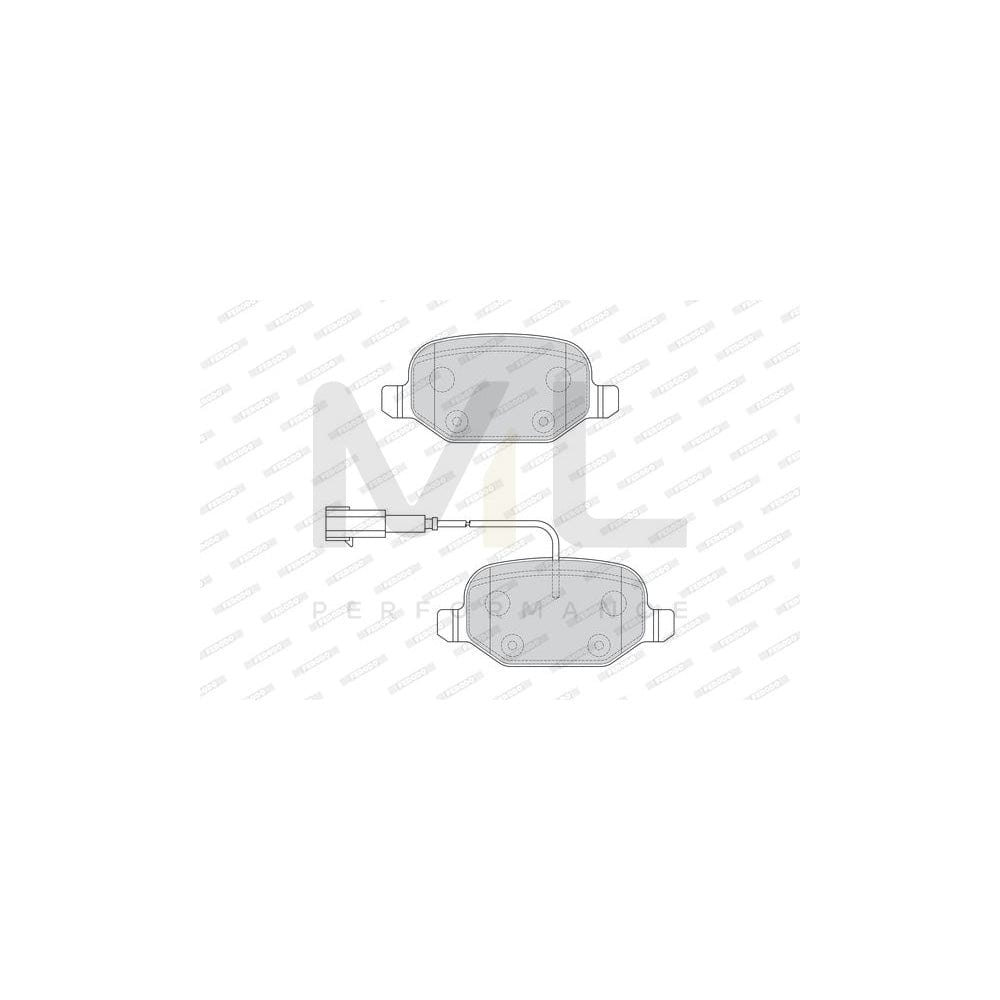 Ferodo FDB4692 Brake Pad Set Premier Eco Friction, Incl. Wear Warning Contact, With Accessories