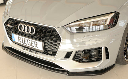 Rieger 00088202 Audi B9 F5 RS5 Front Splitter 8 | ML Performance UK Car Parts