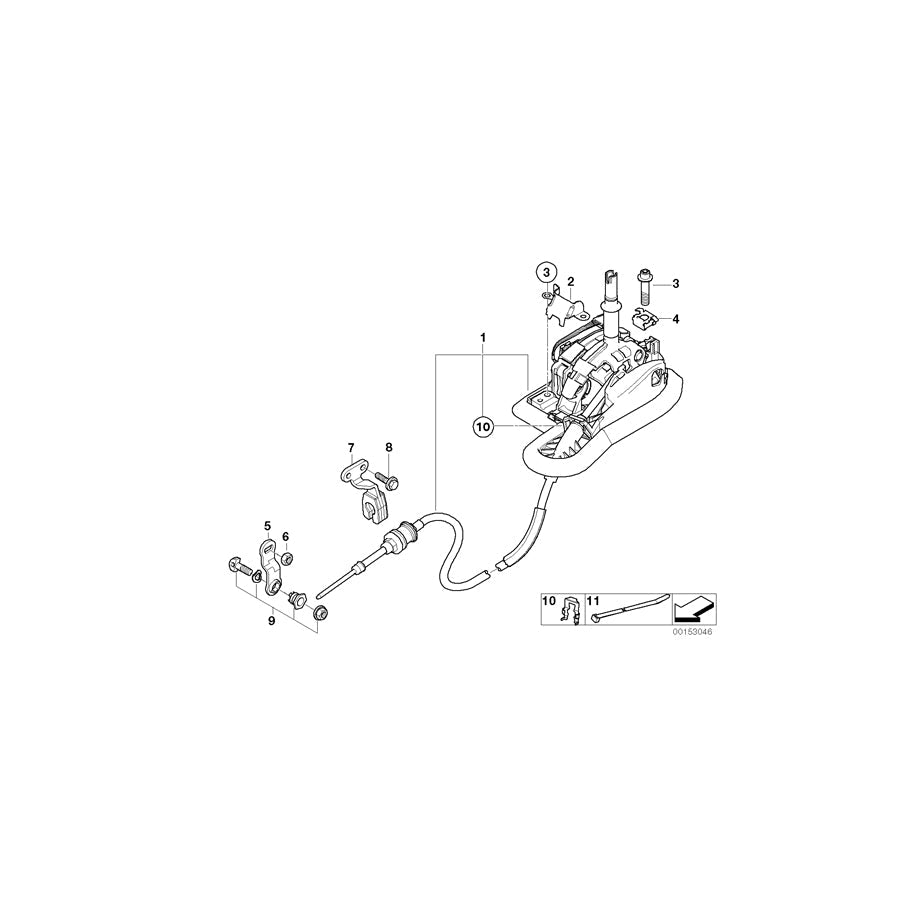 Genuine BMW 25167541795 E63 E64 Gearshift Steptronic (Inc. 630i, 650i & 645Ci)