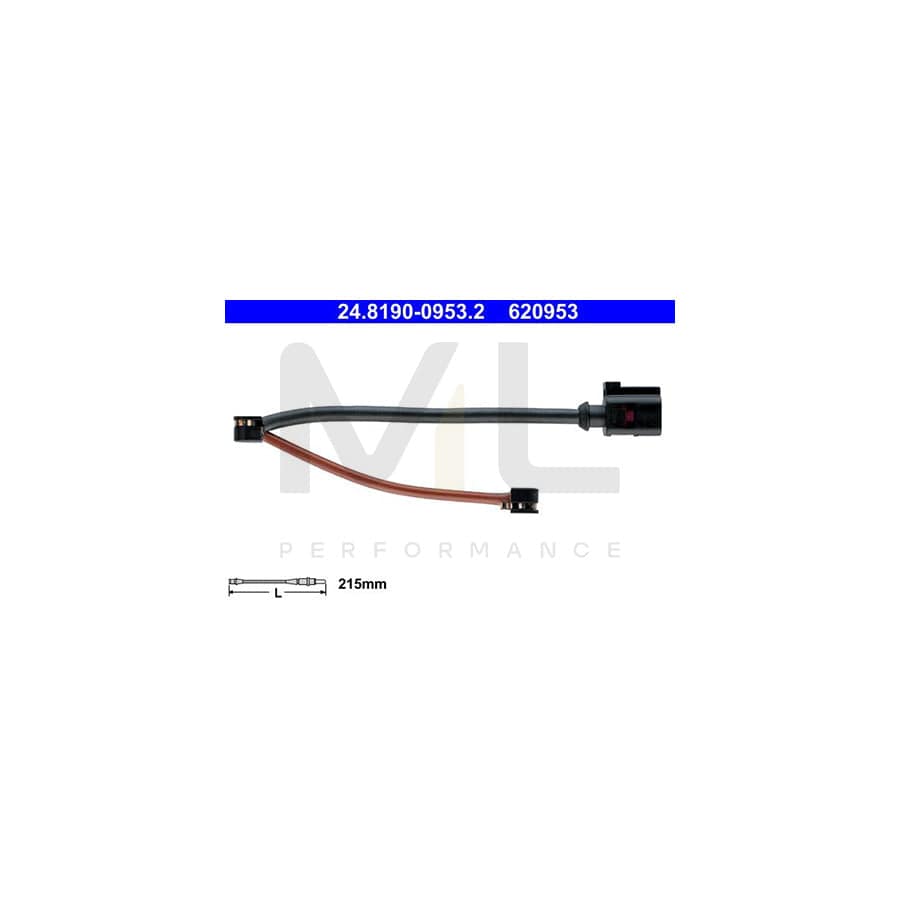 ATE 24.8190-0953.2 Brake pad wear sensor